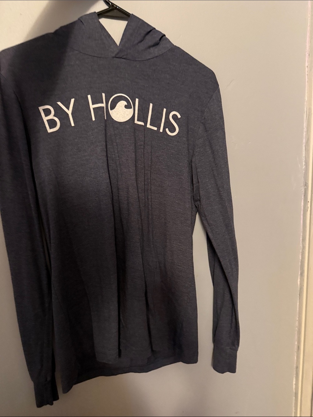BY HOLLIS Lightweight Gray Long Sleeve Hoodie